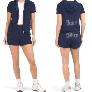 NWT Juicy Couture Navy Atlantis Set medium